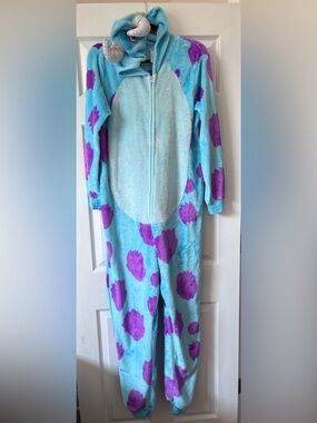 Disney Pixar Monsters Inc Sulley Plush Onesie Pajamas